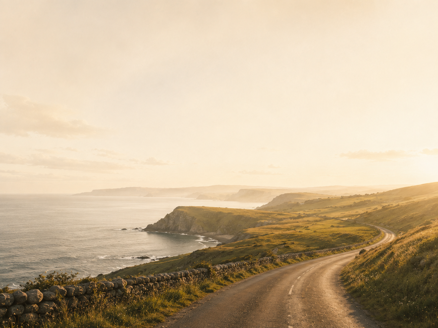 Coastal headland premium artwork