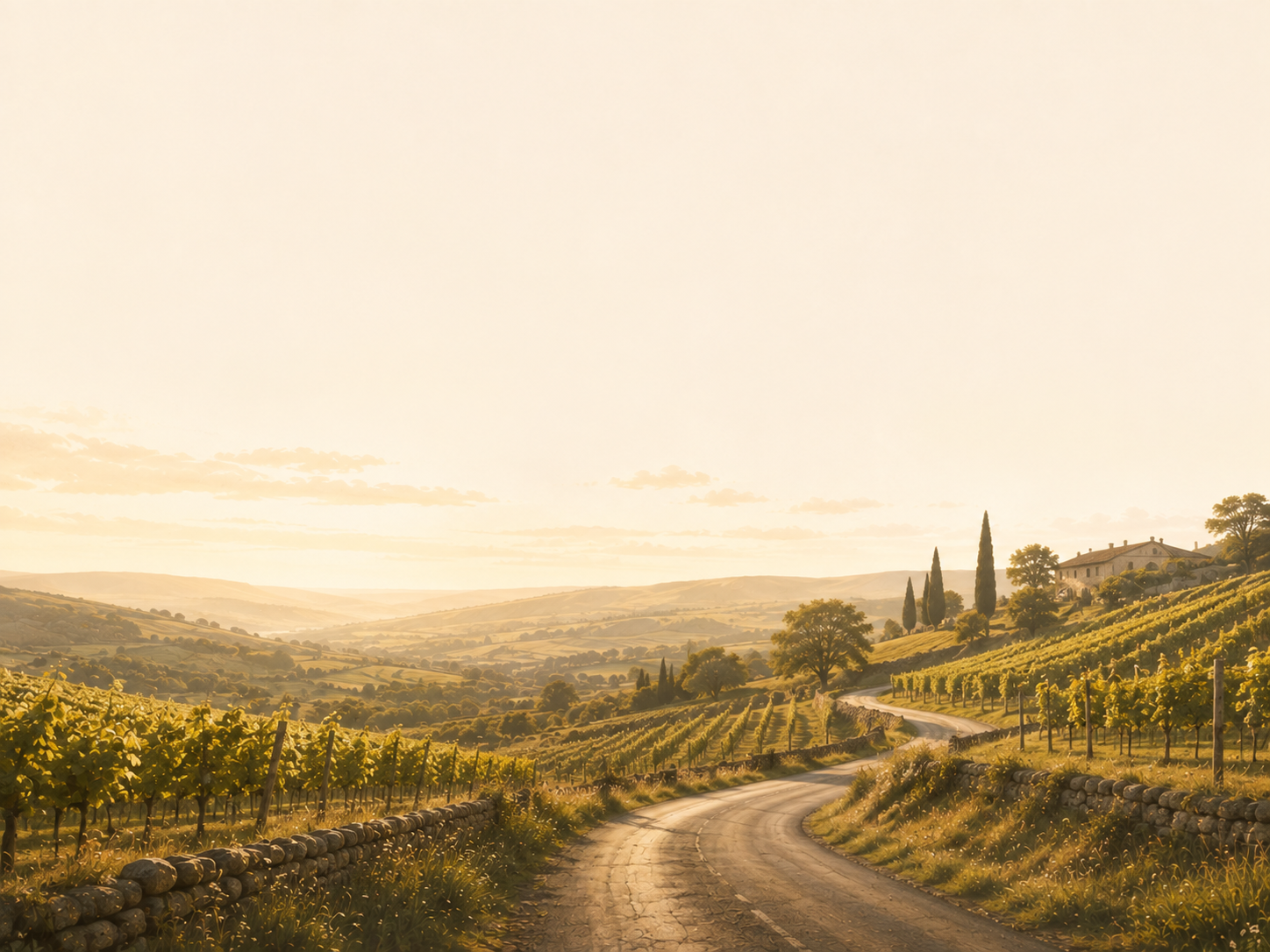 Vineyard road premium artwork
